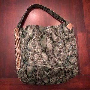 NEW Stella McCartney Snake Print Satchel Bag